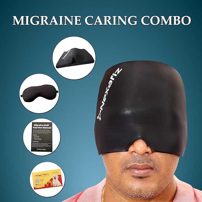 Migraine Relief Cap for Headache, Sinus & Tension