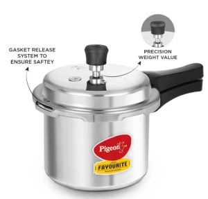 Drippless 3L Stovekraft Favourite Outer Lid Non Induction Aluminium Pressure Cooker,